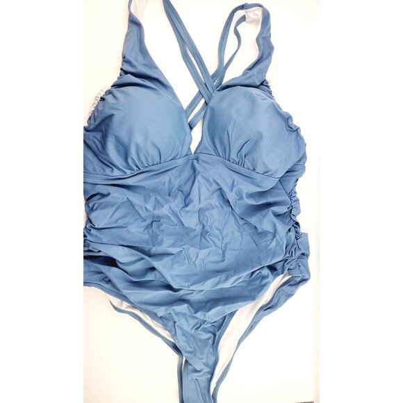 YOU DI AN Women's Swimsuits Plus Size Tummy Control Full Lined Swimsuit - Size 3 - Picture 3 of 8